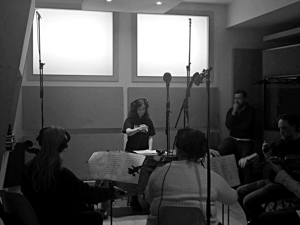 Gin Leo-Tani conducting in studio 3 at dBs Music