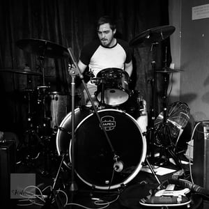 Josh Lyell on the drums
