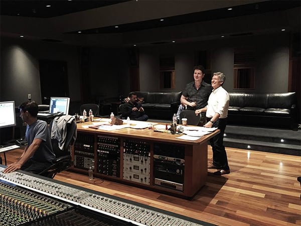 Wlad Marhulets in the recording studio